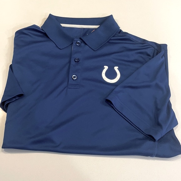 Majestic Cool Base Polo with Colts Decal Large - Picture 1 of 2